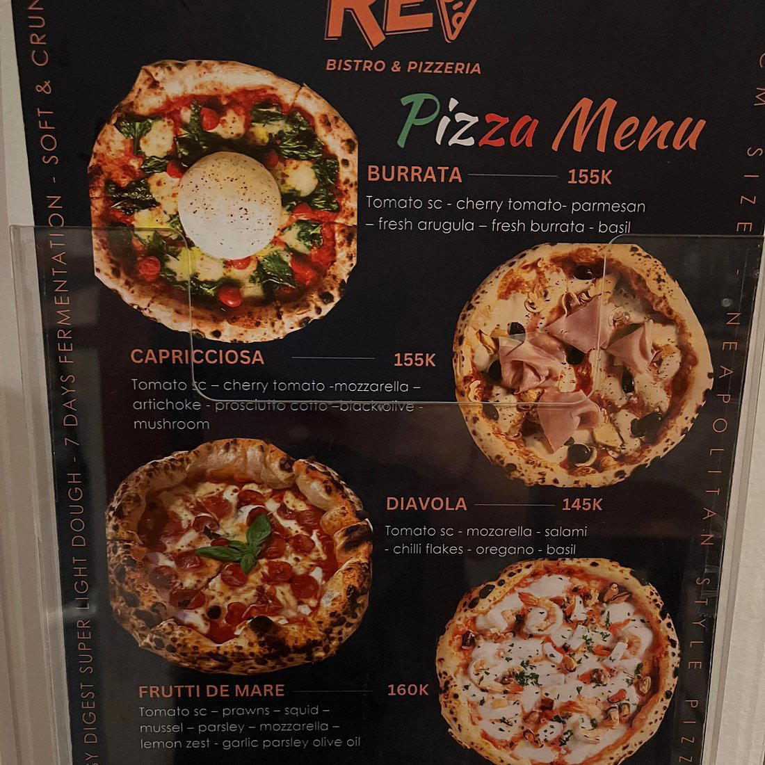 REV Italian Pizza Pasta Bistro Seminyak restaurant in Badung, Indonesia