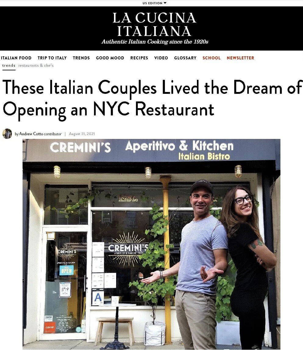 Cremini's, Restaurant in New York City