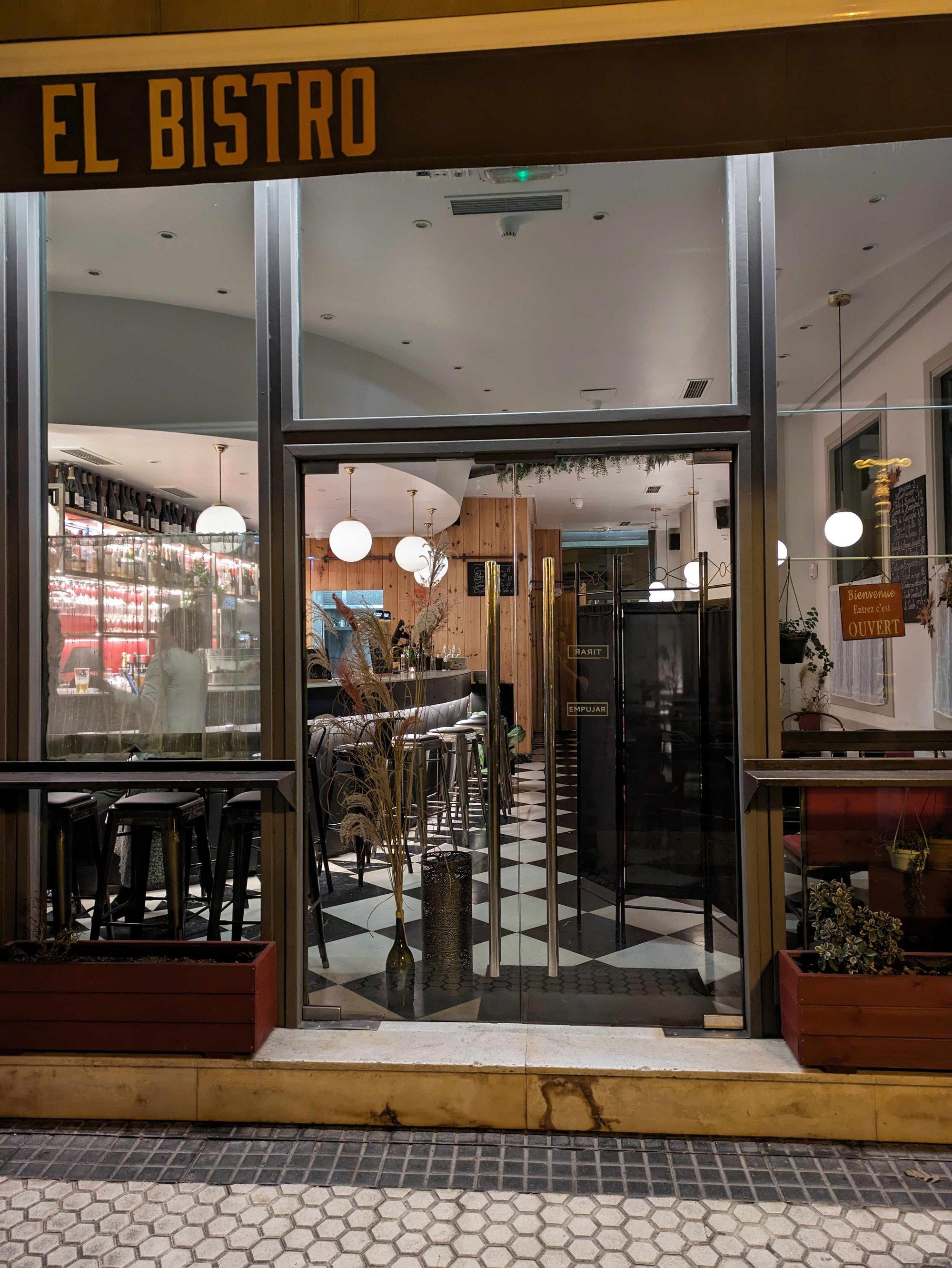 El Bistro Ondarreta restaurant in San Sebastián, Spain
