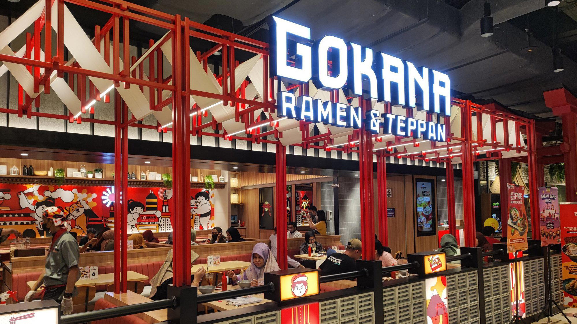 Gokana Ramen & Tepan delipark food court restaurant in Medan