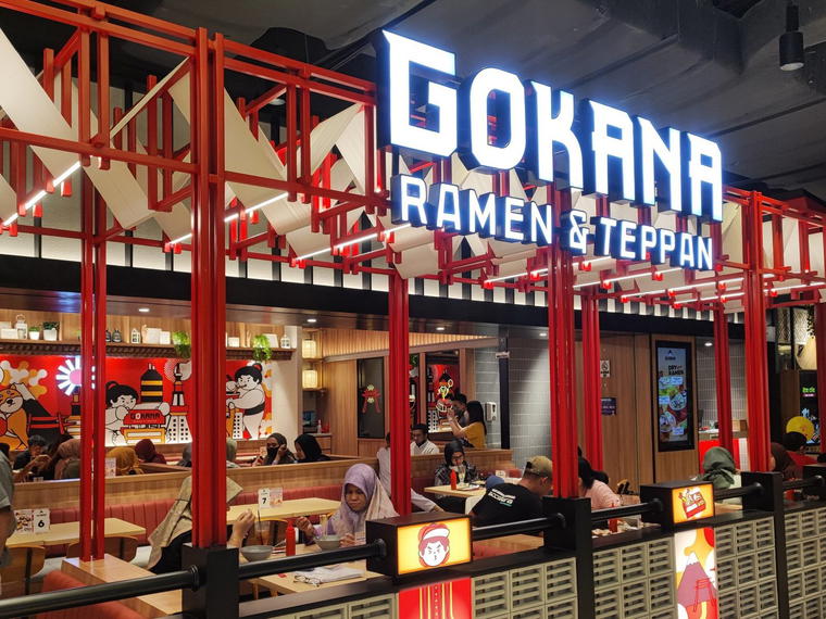 Gokana Ramen & Tepan delipark food court, Medan, Indonesia