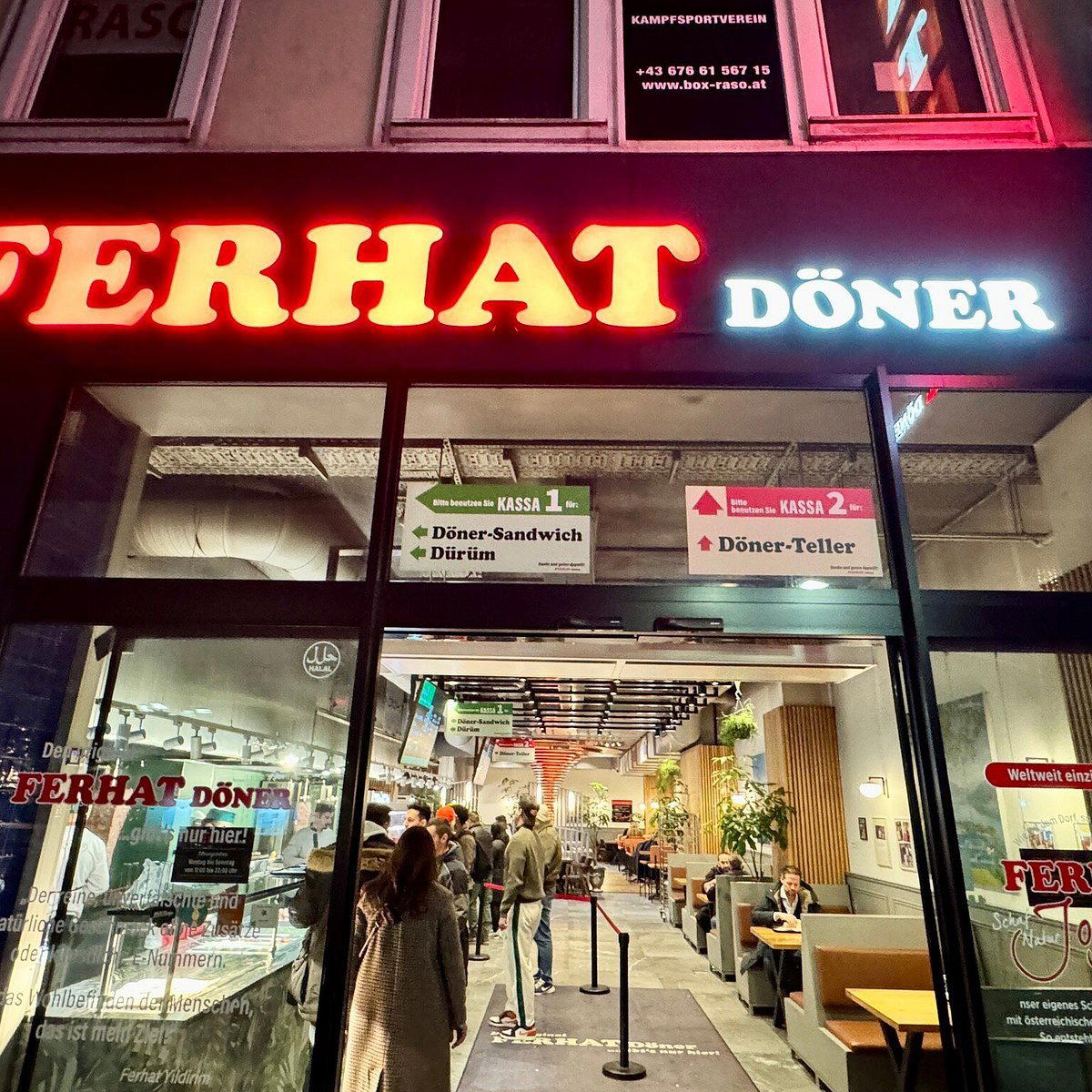 FERHAT DÖNER restaurant in Vienna, Austria