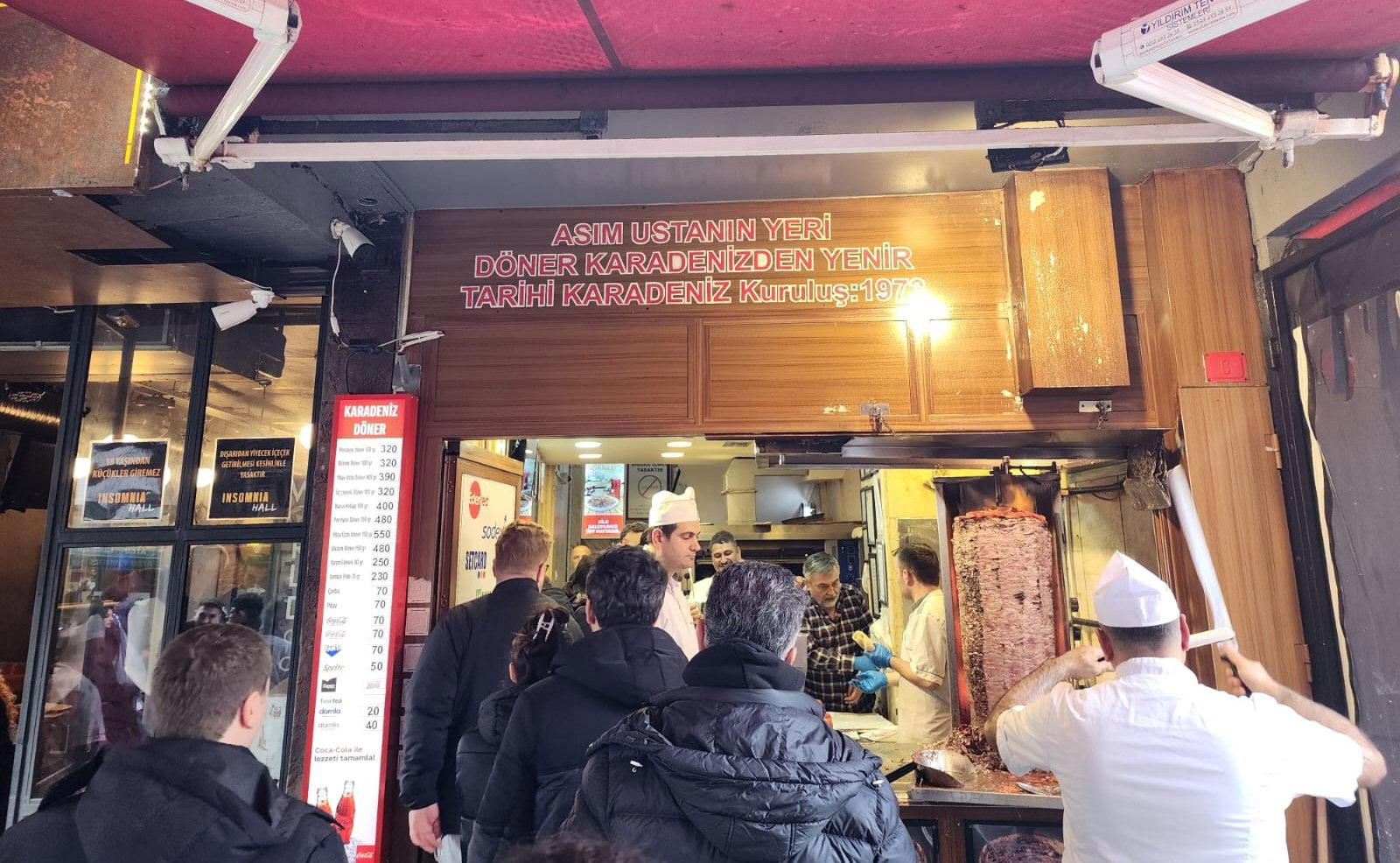 Tarihi Karadeniz Döner restaurant in Besiktas, Turkey