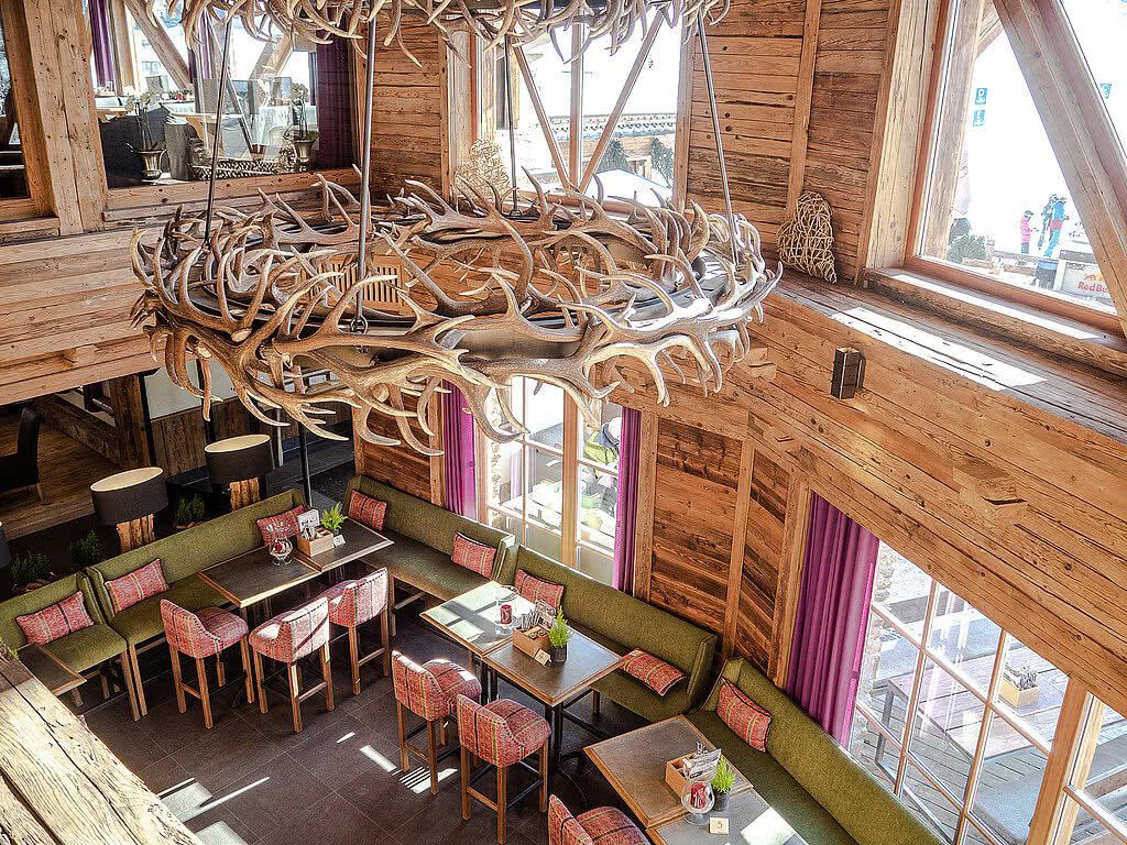 Der Schwarzacher restaurant in Saalbach Hinterglemm, Austria