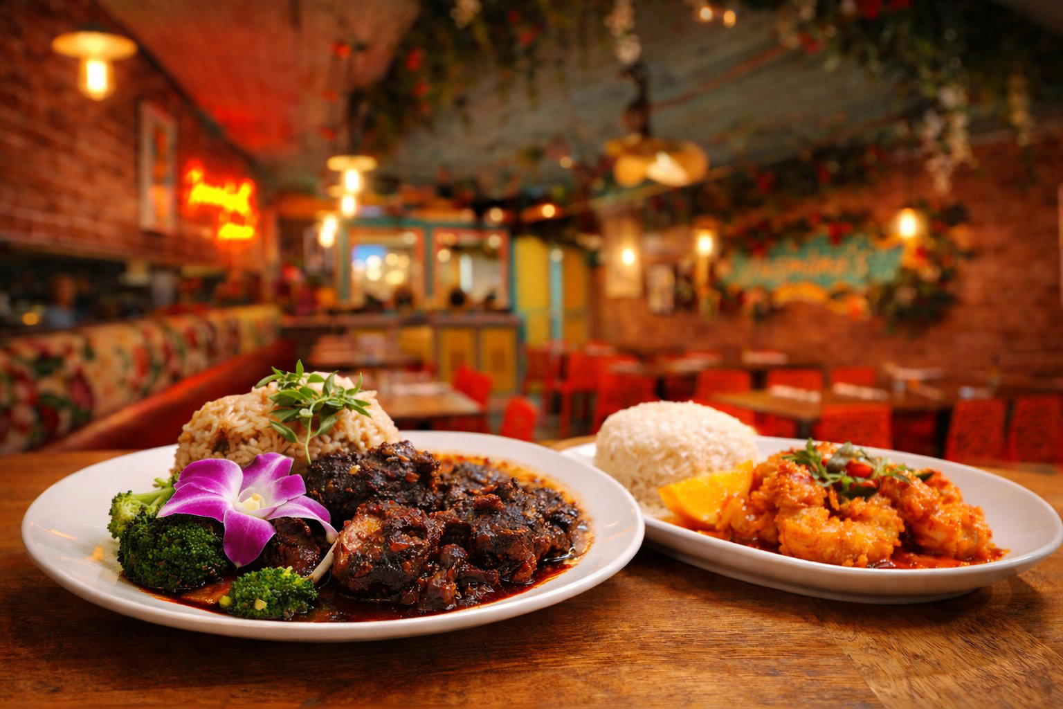 Jasmine's Caribbean Cuisine restaurant in New York City, United States
