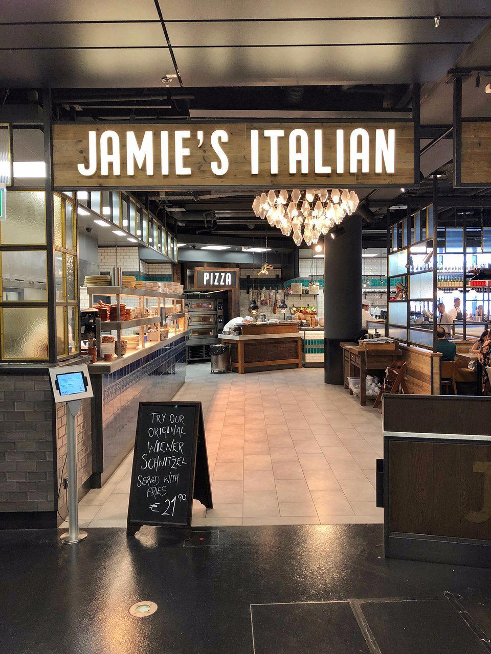 Jamie's Italian restaurant in Schwechat, Austria