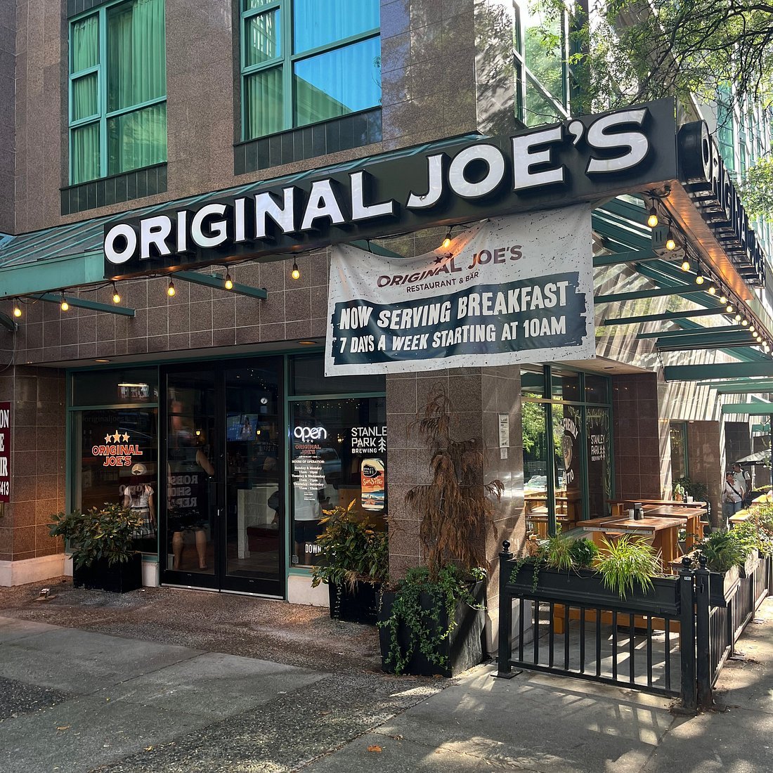 Original Joe's restaurant in Vancouver, Canada