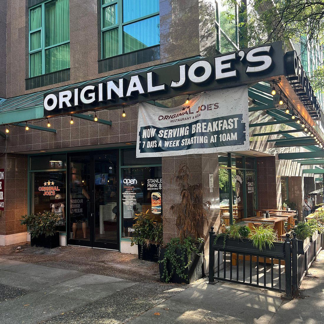 Original Joe's restaurant in Vancouver, Canada