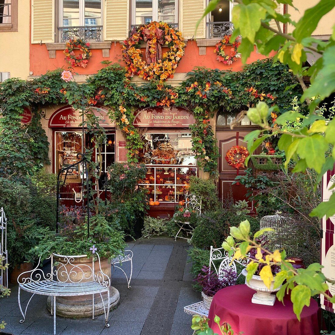 Au Fond du Jardin restaurant in Strasbourg, France