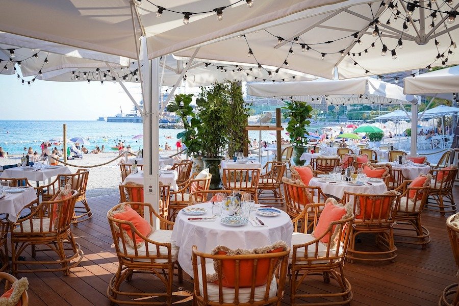 Giacomo restaurant in Larvotto, Monaco