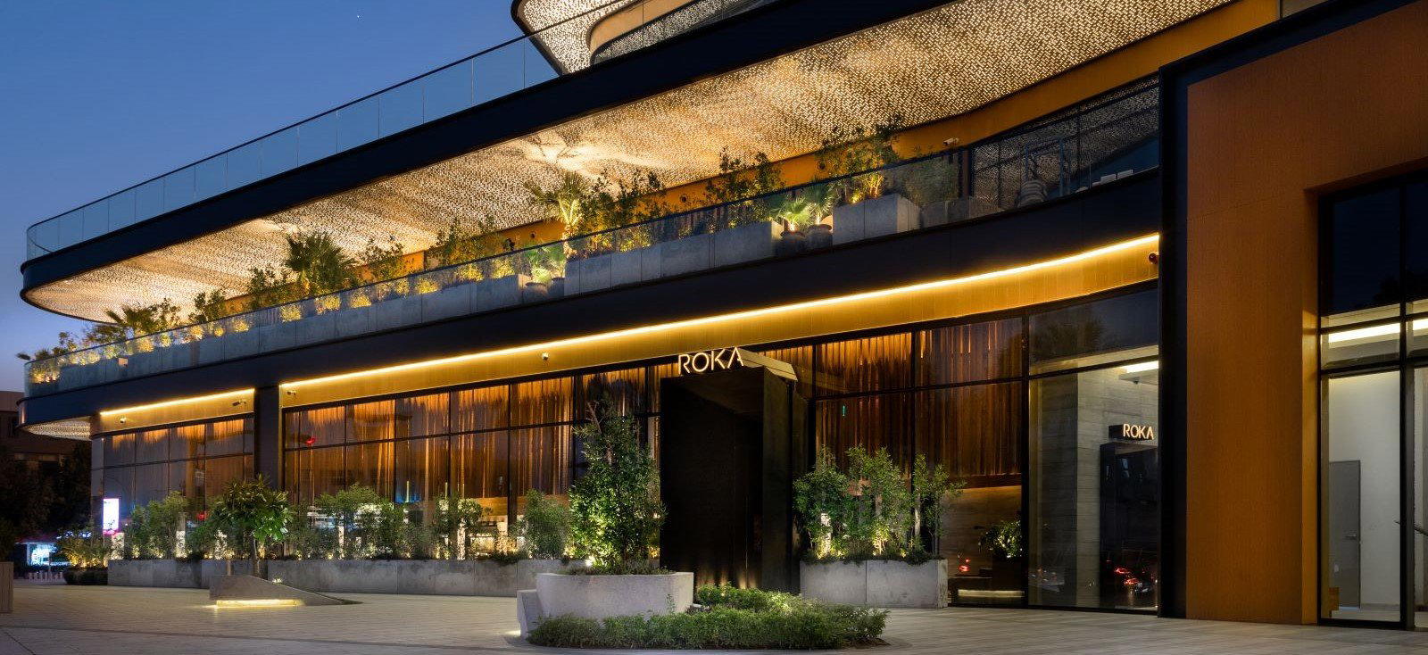 ROKA Canary Wharf restaurant in London, United Kingdom