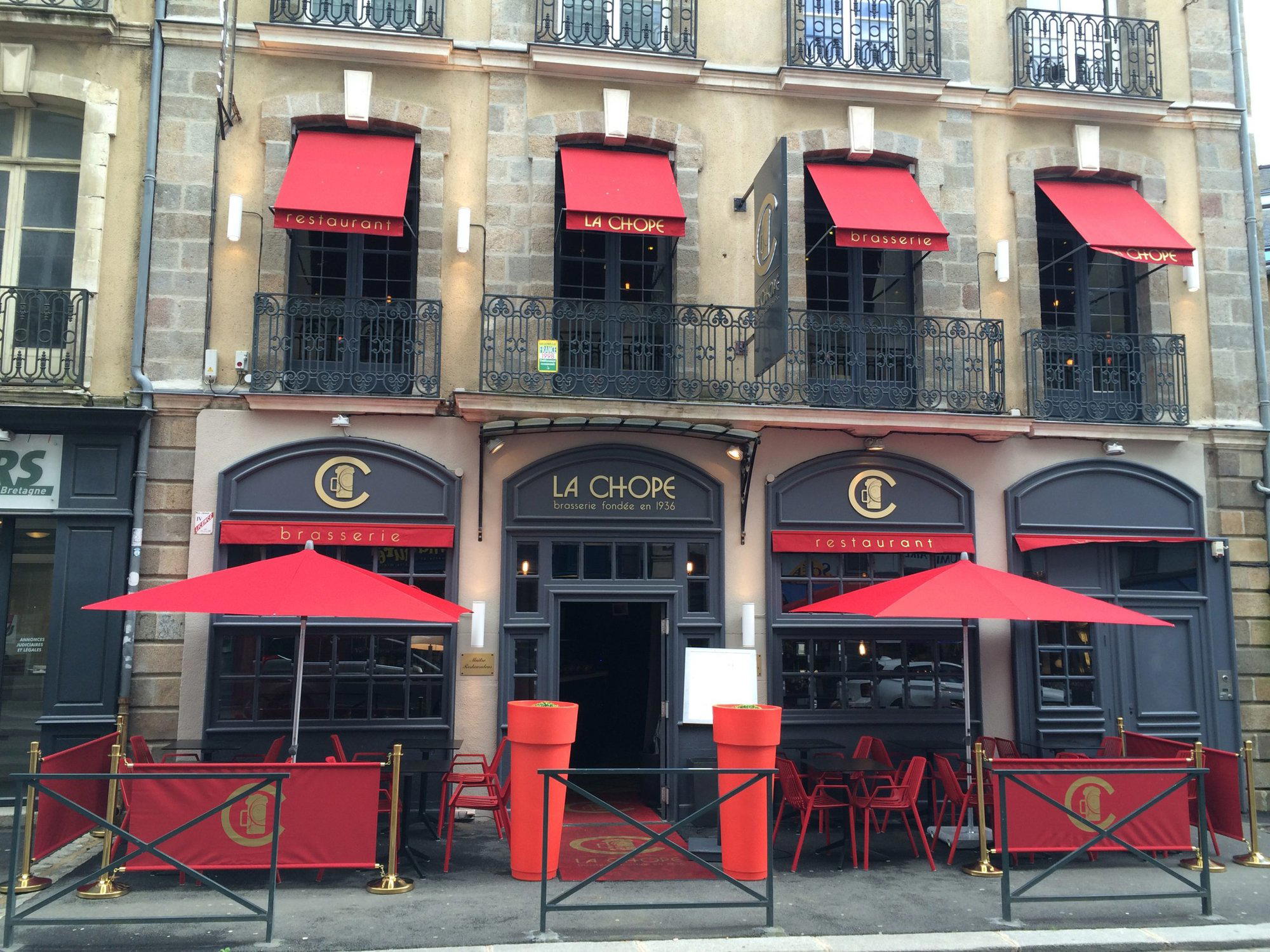 La Chope restaurant in Rennes, France