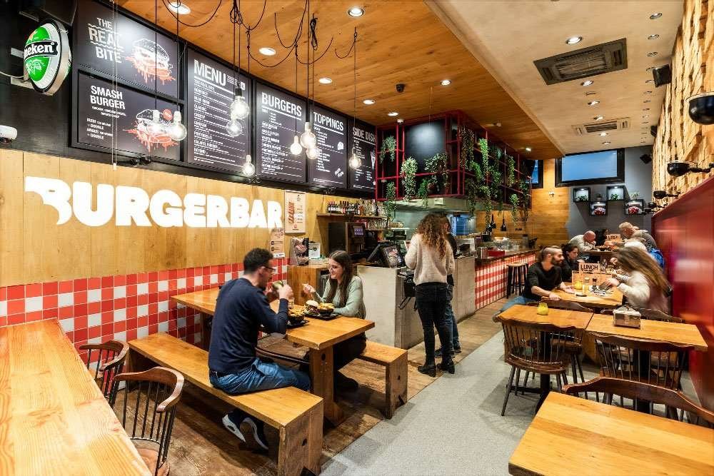 Burgerbar Warmoesstraat restaurant in Amsterdam, Netherlands