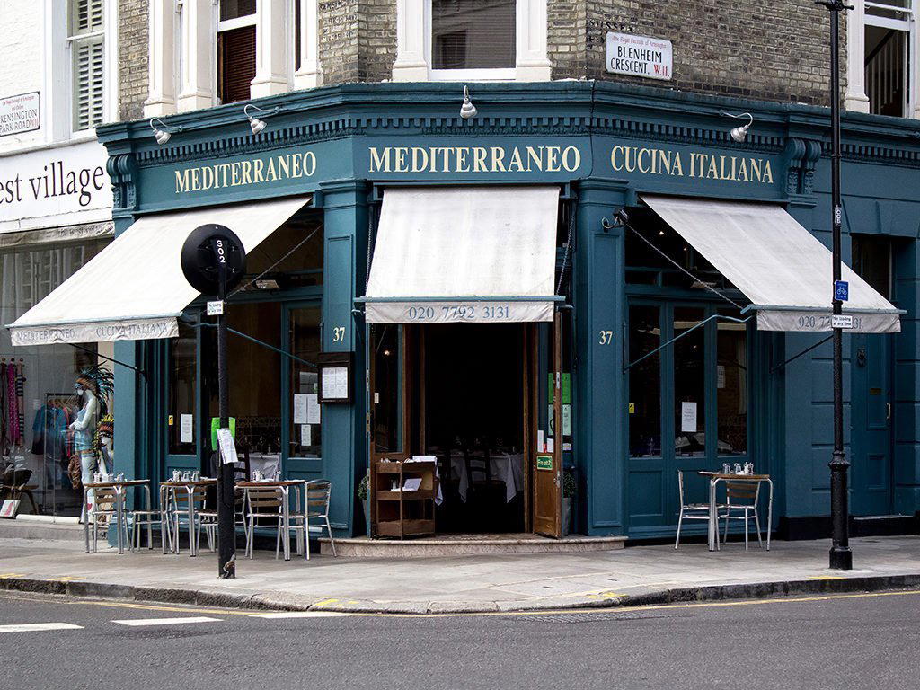 Mediterraneo restaurant in London, United Kingdom