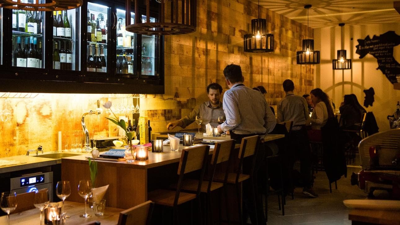 Wijn bij Stijn restaurant in 's-Hertogenbosch, Netherlands