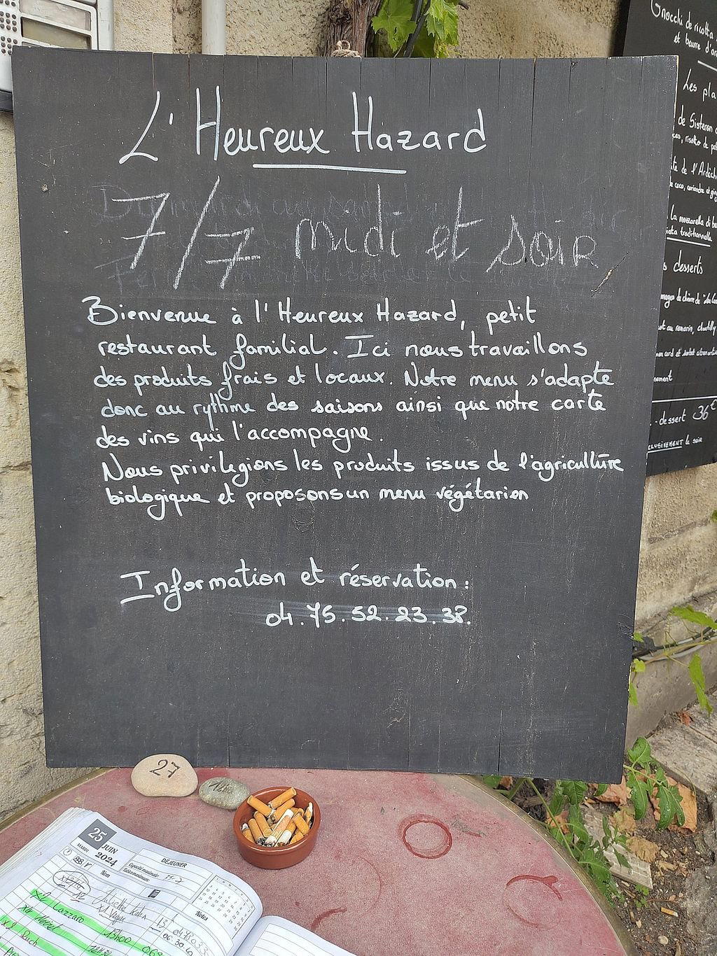 L'Heureux Hazard restaurant in Grignan, France