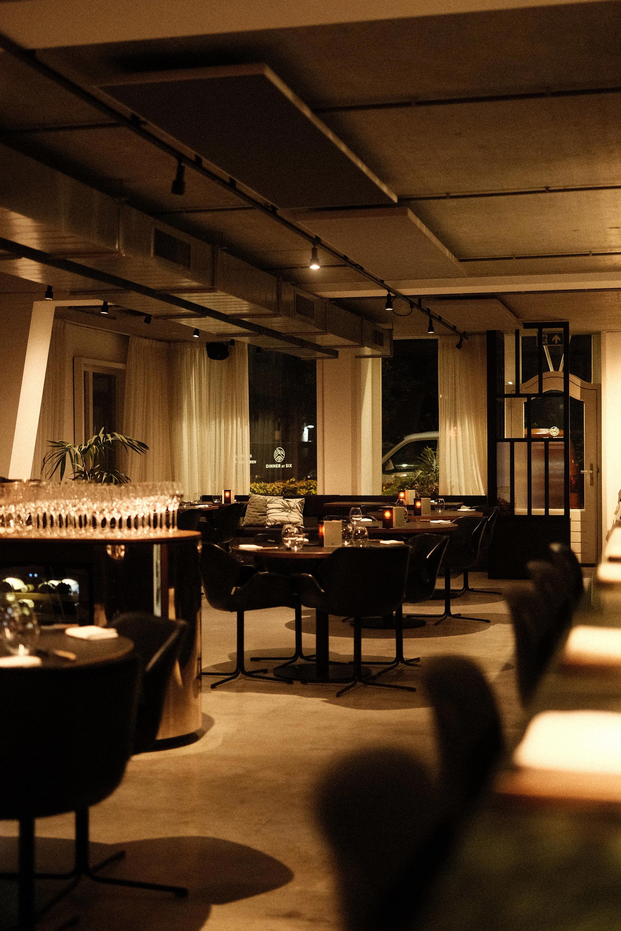 Dinner at Six restaurant in Houten, Netherlands