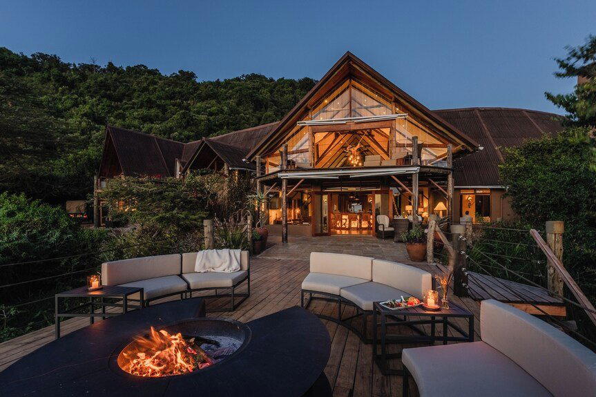 Cottar's Private Bush Villa restaurant in Ololaimutiek Village