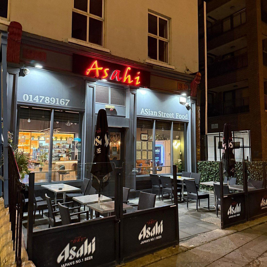 Asahi Asian Street Food restaurant in Dublin, Ireland