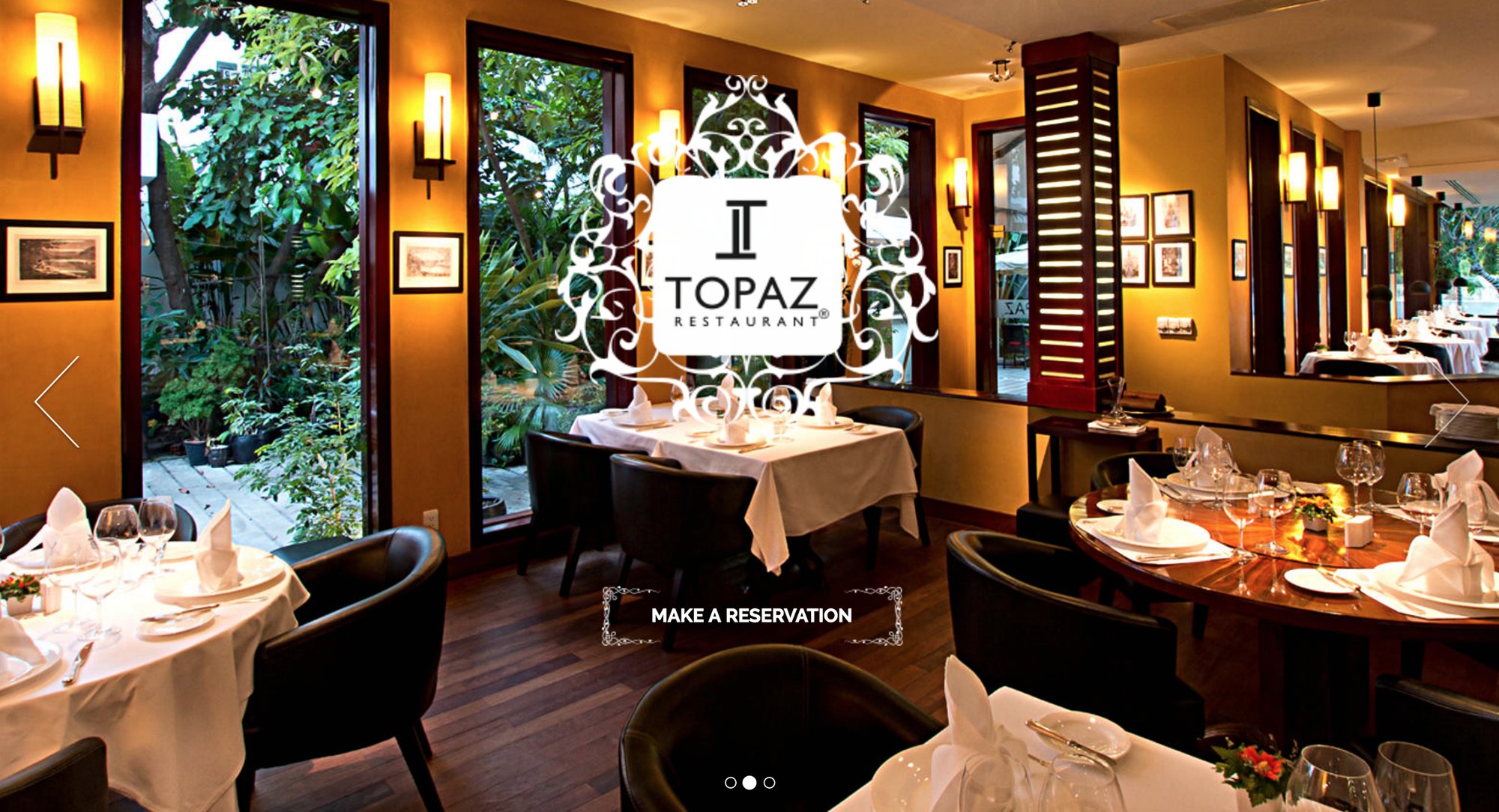 TOPAZ restaurant in Phnom Penh, Cambodia