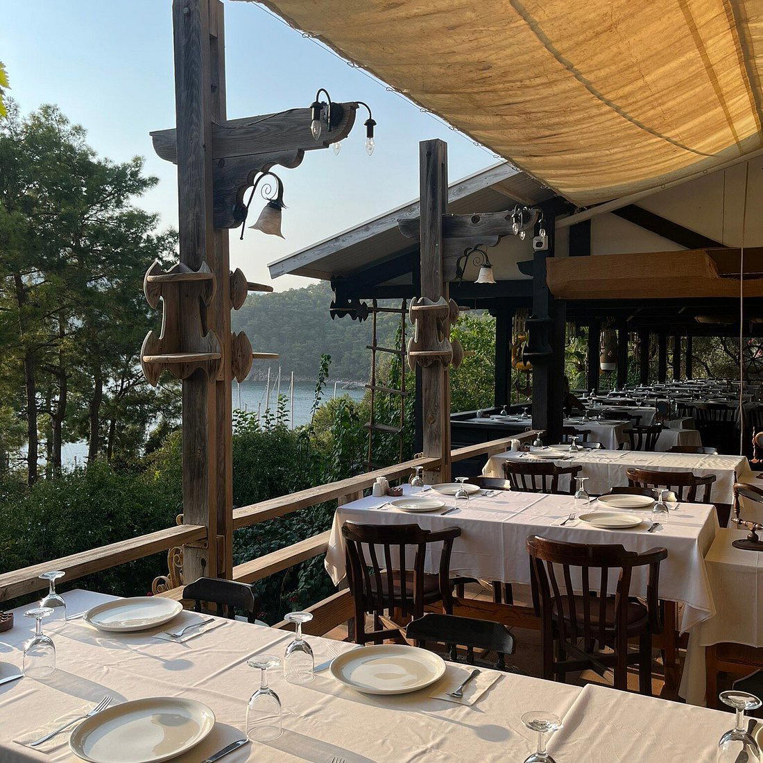 Marina restaurant in Muğla, Turkey