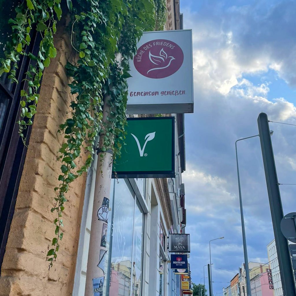 Küche des Friedens restaurant in Rostock, Germany