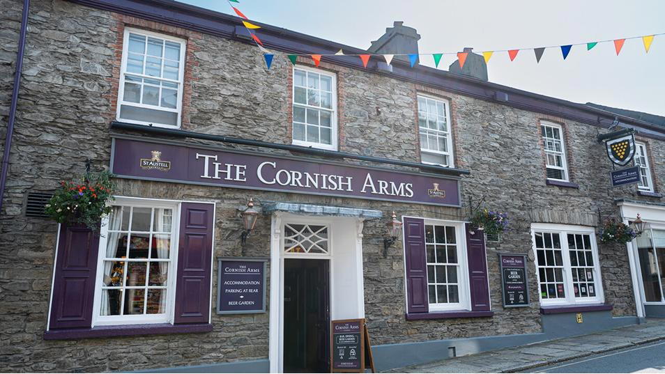 Cornish Arms restaurant in Tavistock