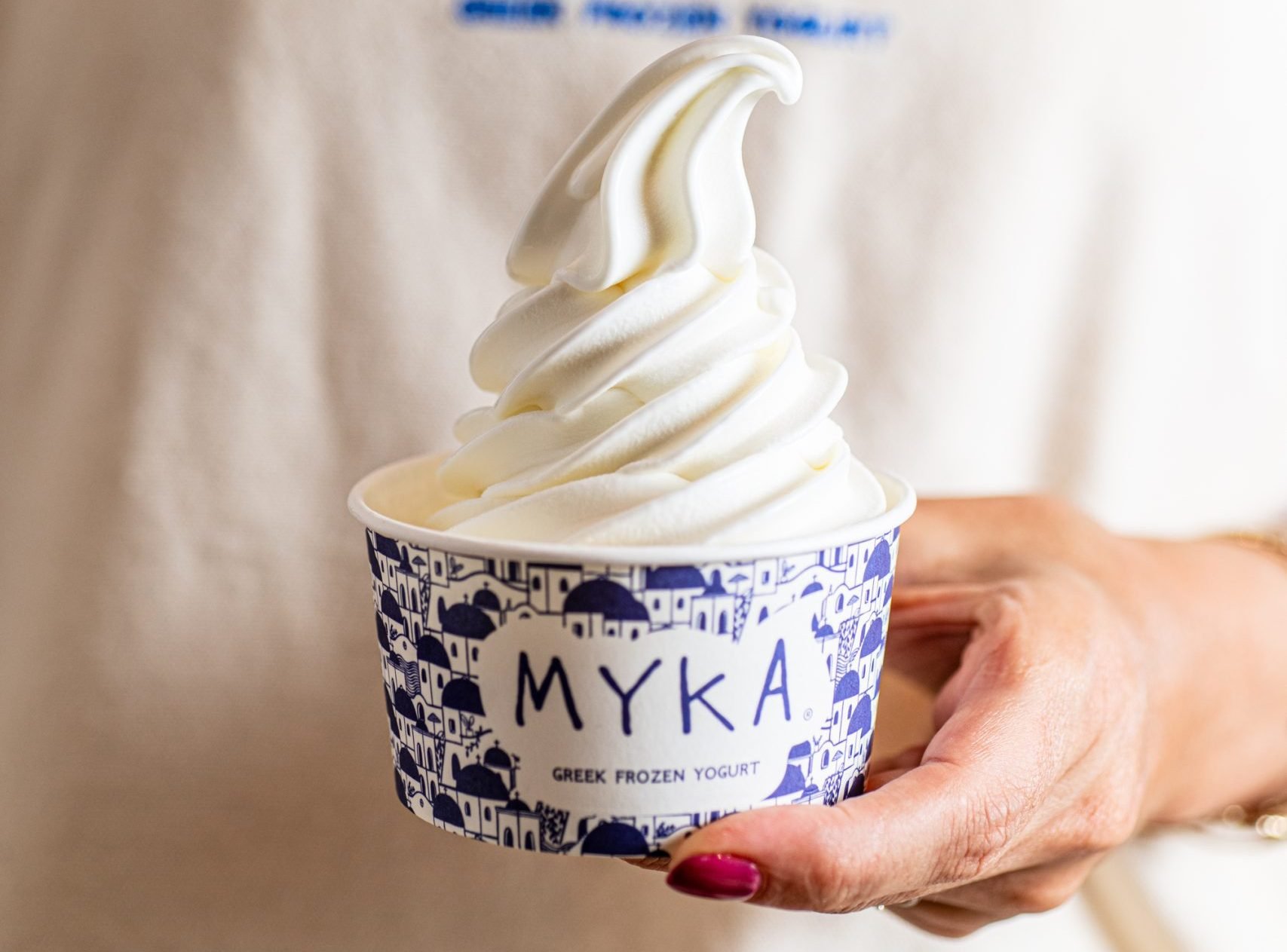 Myka Greek Frozen Yogurt restaurant in New York City, United States