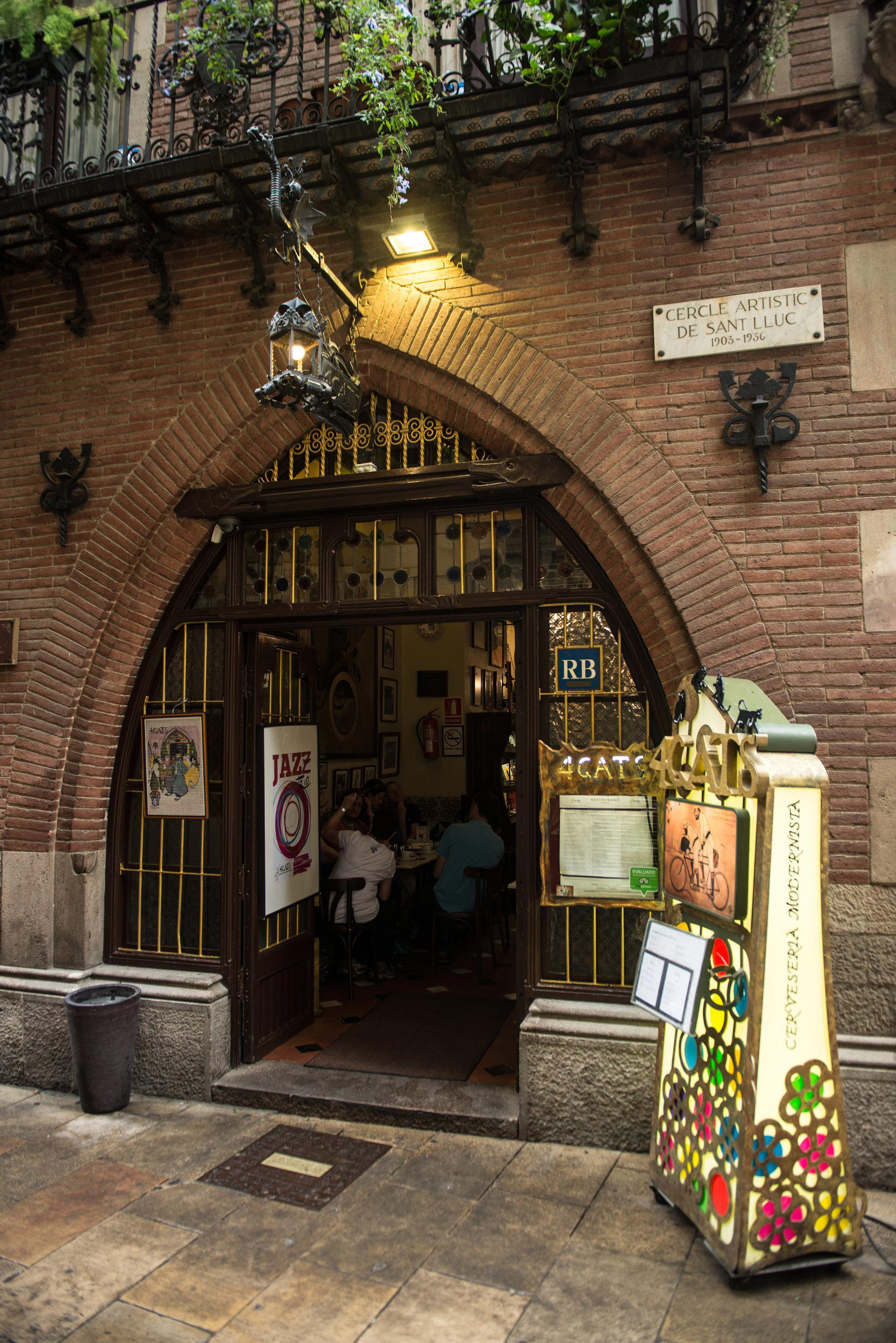 Els 4Gats restaurant in Barcelona, Spain