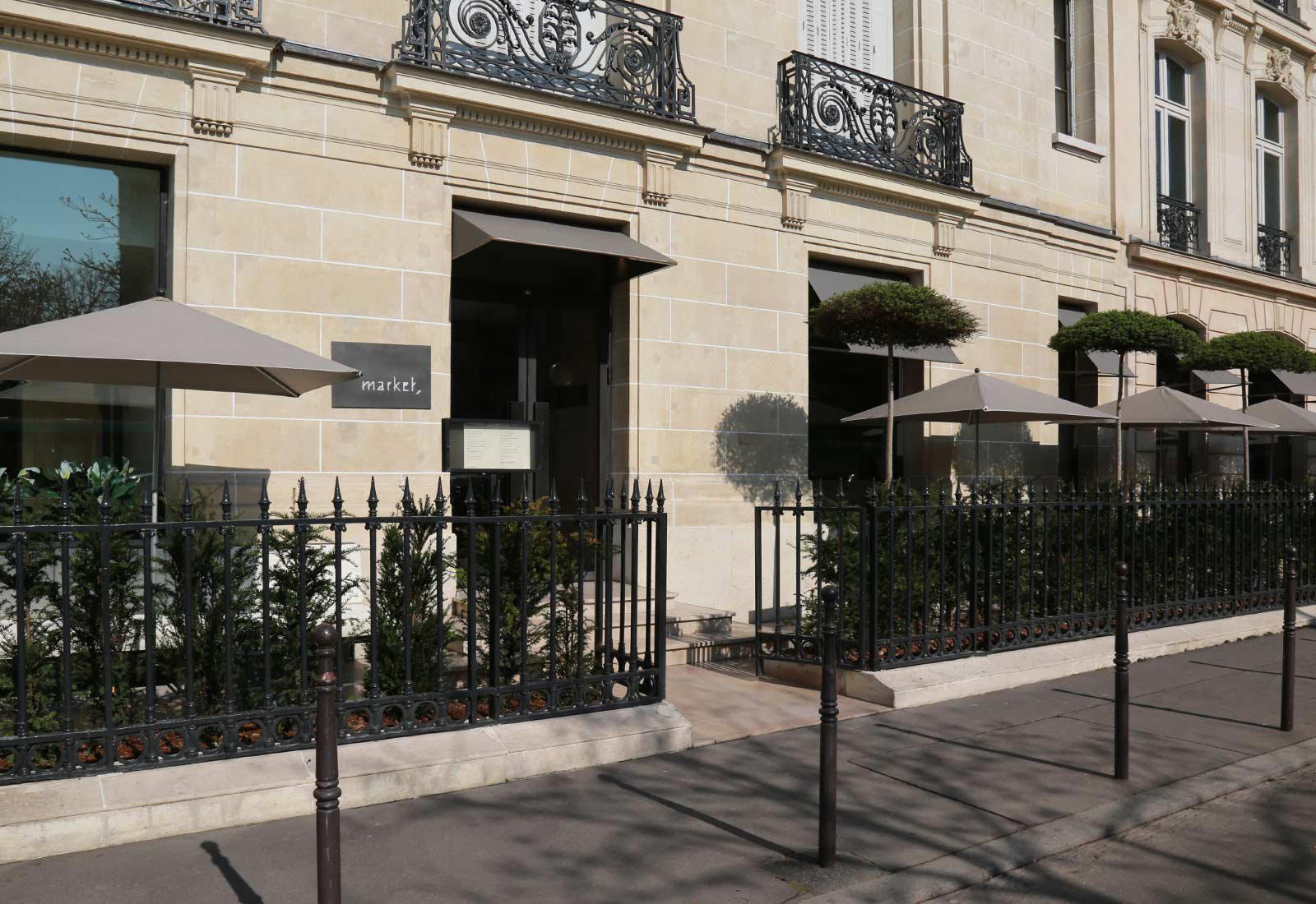Market restaurant in Paris, France
