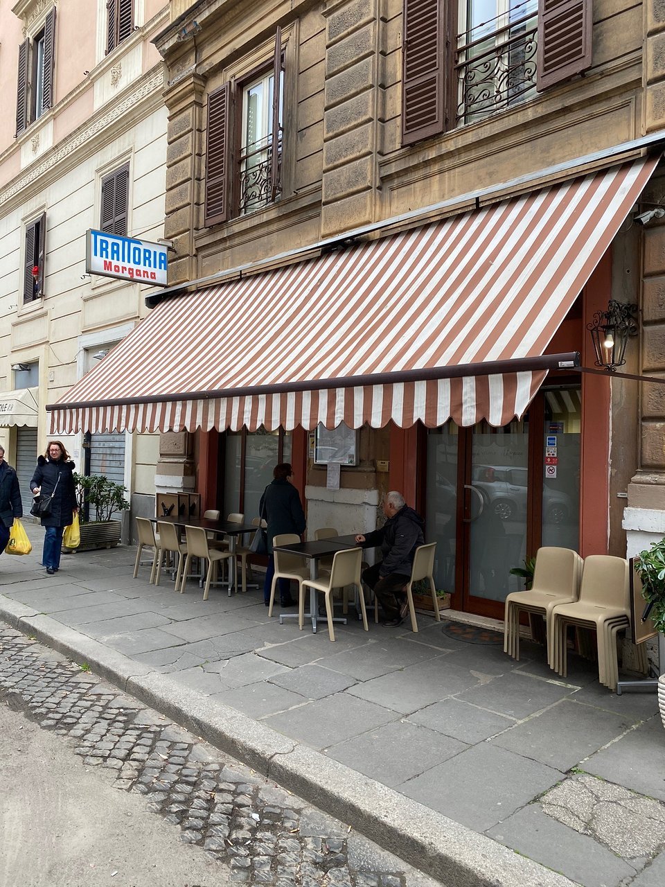 Trattoria Morgana restaurant in Rome, Italy