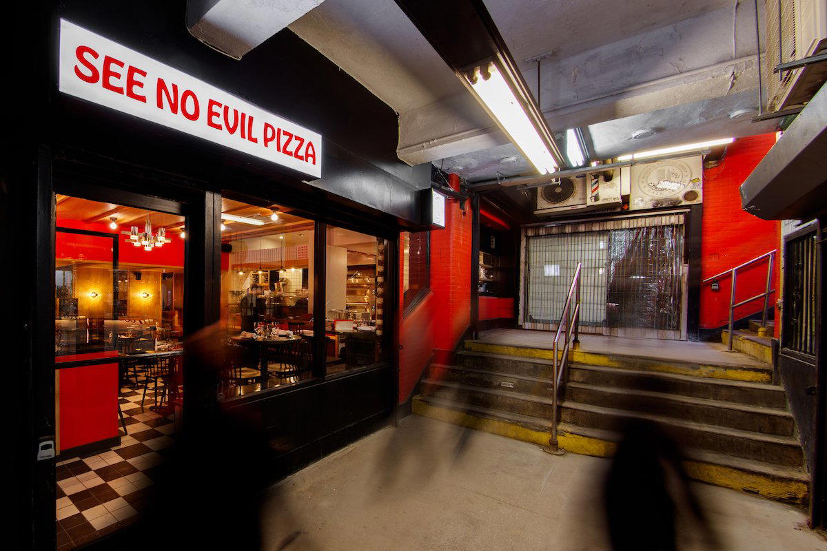 See No Evil Slice restaurant in New York City, United States