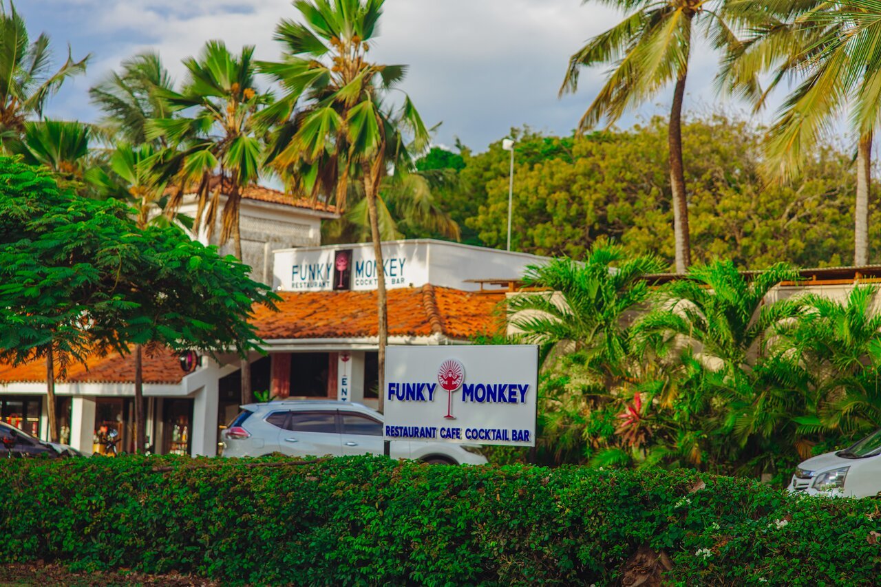 Funky Monkey restaurant in Ukunda, Kenya