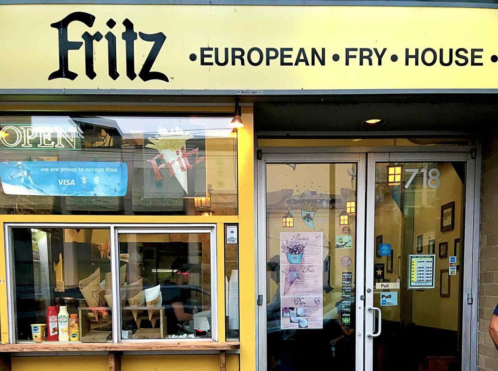 Fritz European Fry House restaurant in Vancouver, Canada