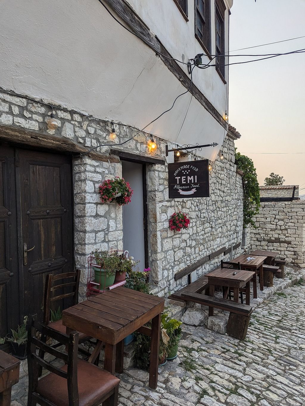 Temi Albanian Food restaurant in Berati, Albania