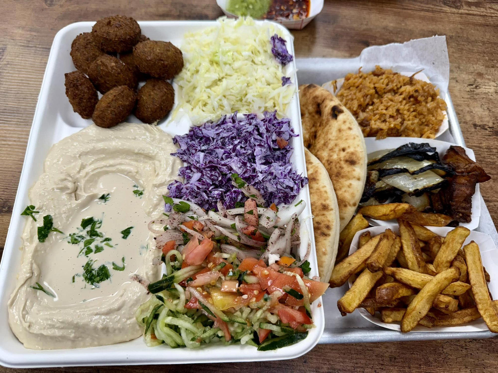 Hummus Vegas and Grill restaurant in Hollywood, United States