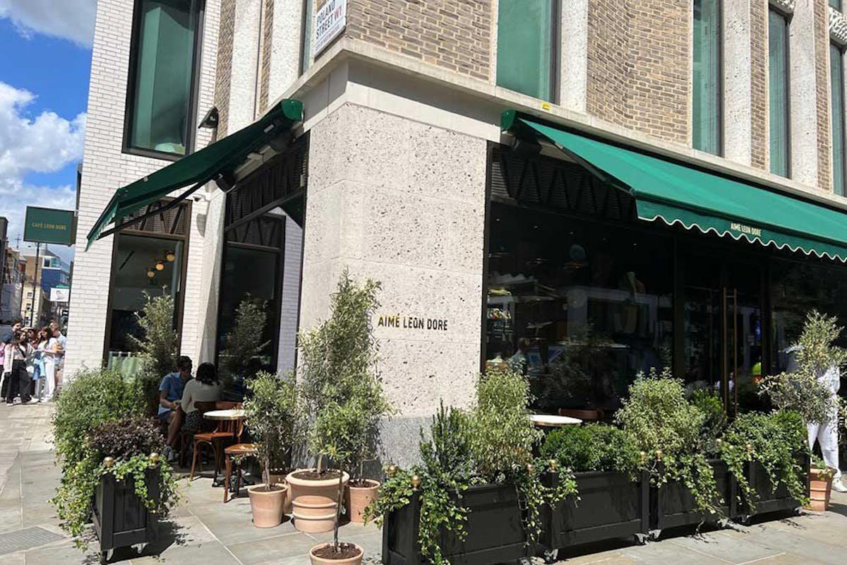 Café Leon Dore restaurant in London, United Kingdom