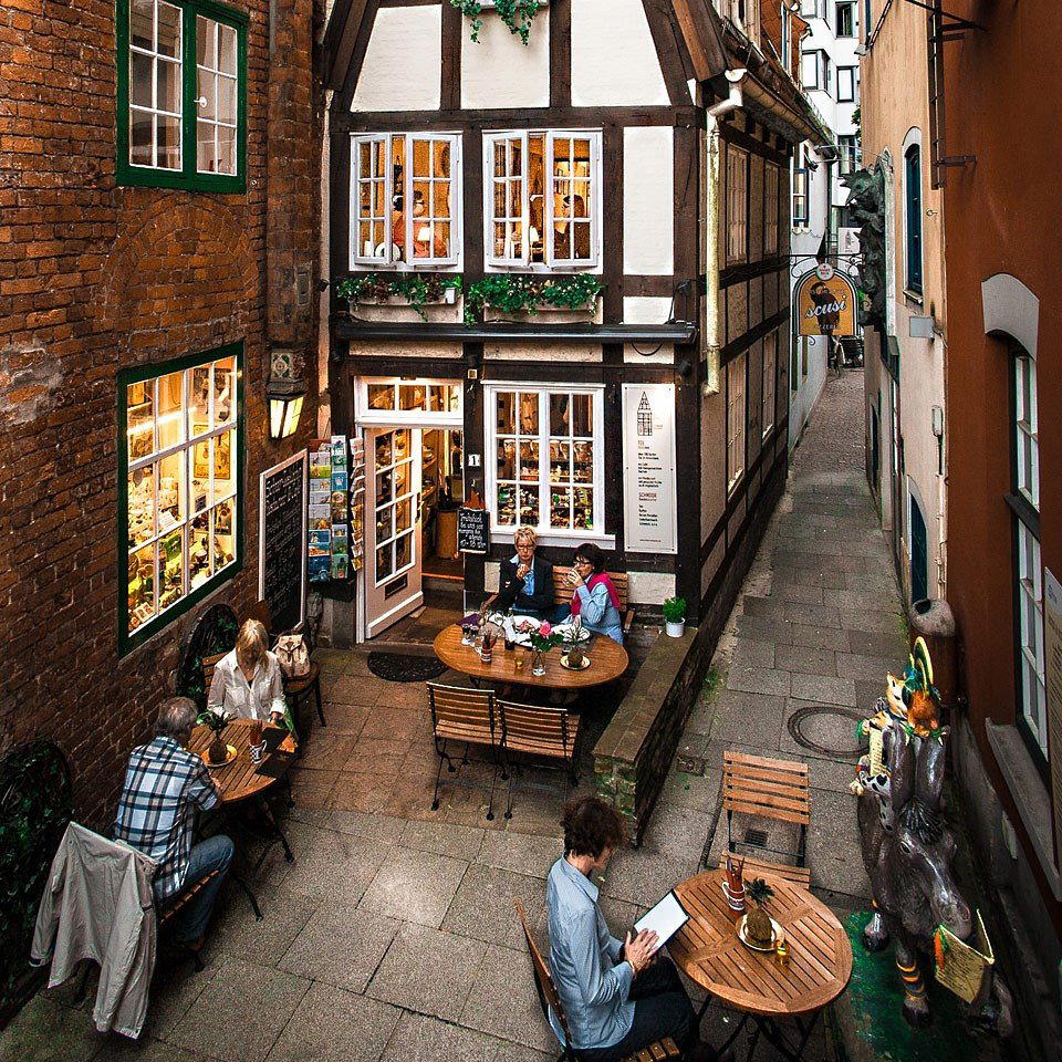 Café-Bistro Schnoor Terrasse restaurant in Bremen