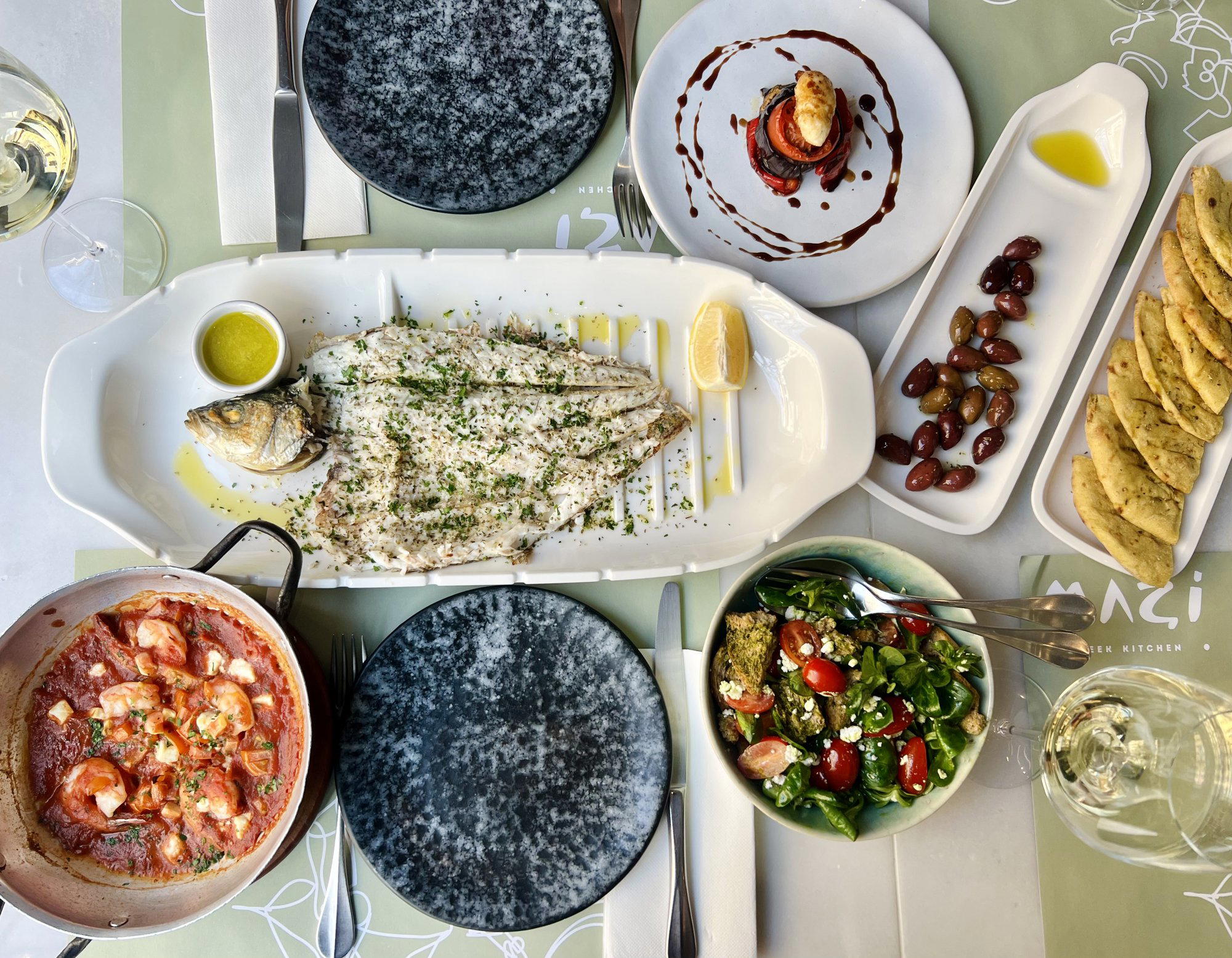Mazi Greek Kitchen restaurant in Budapest, Hungary