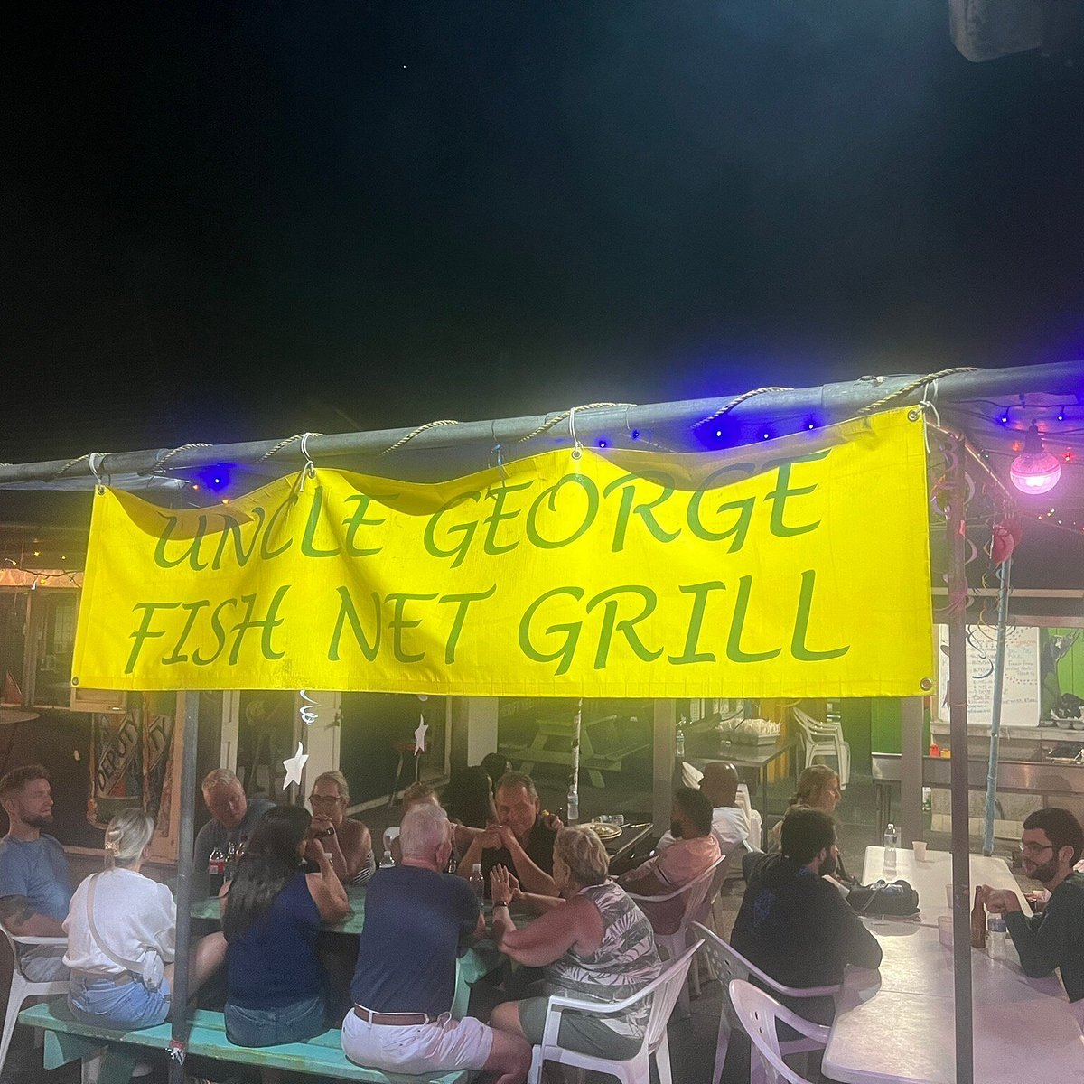 Uncle George's Fish Net Grill restaurant in Oistins, Barbados