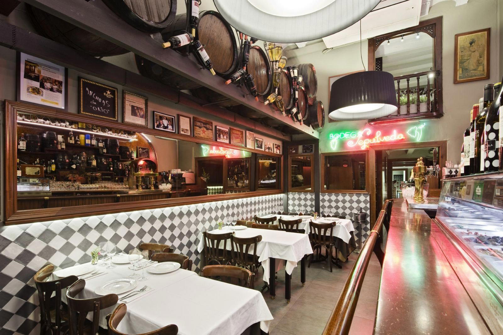 Bodega Sepúlveda restaurant in Barcelona, Spain