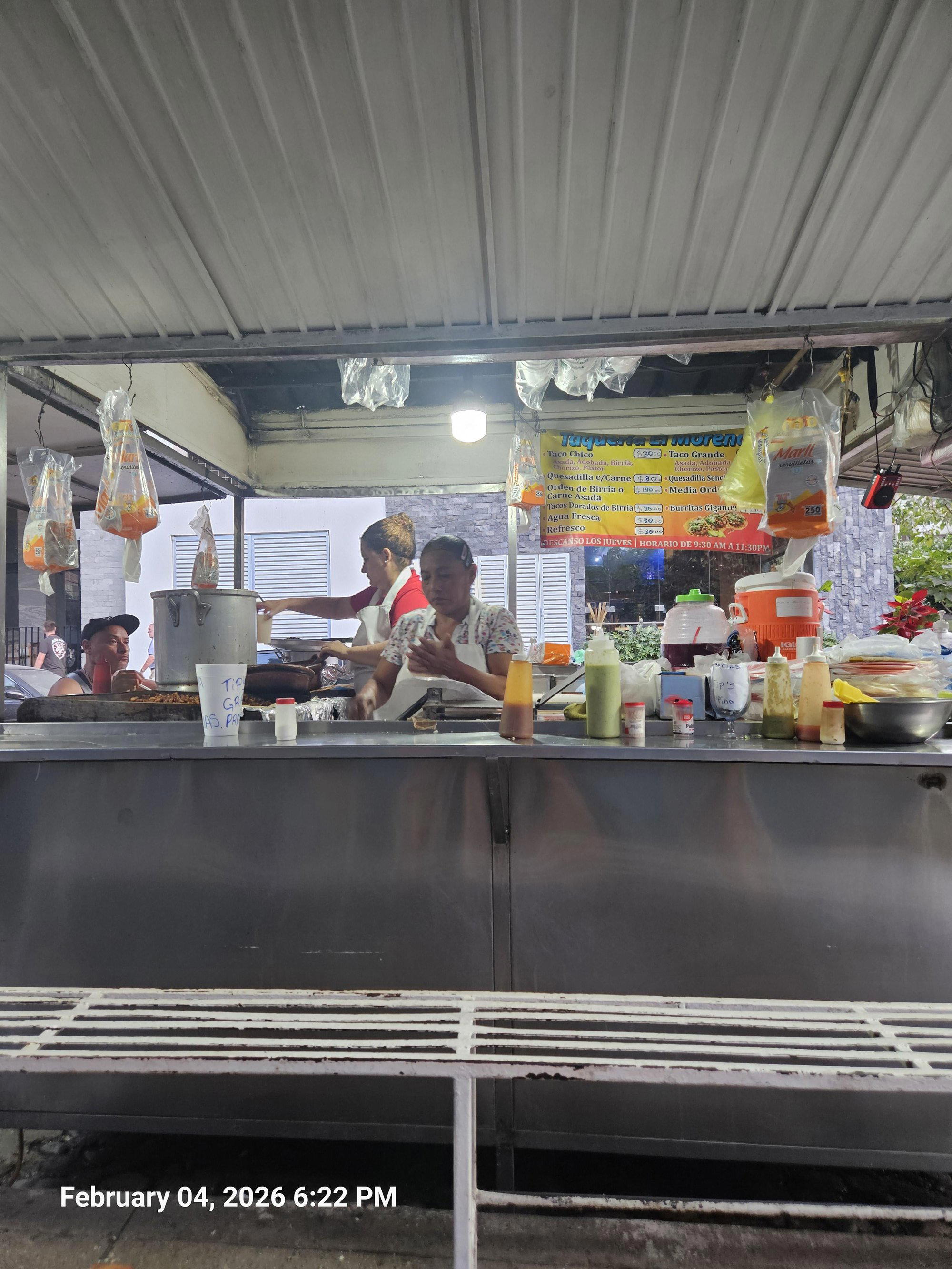 Taqueria "El Moreno" restaurant in Puerto Vallarta, Mexico