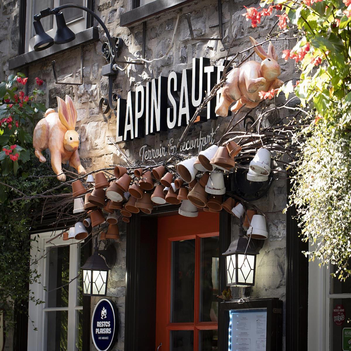 Le Lapin Sauté restaurant in Quebec City, Canada