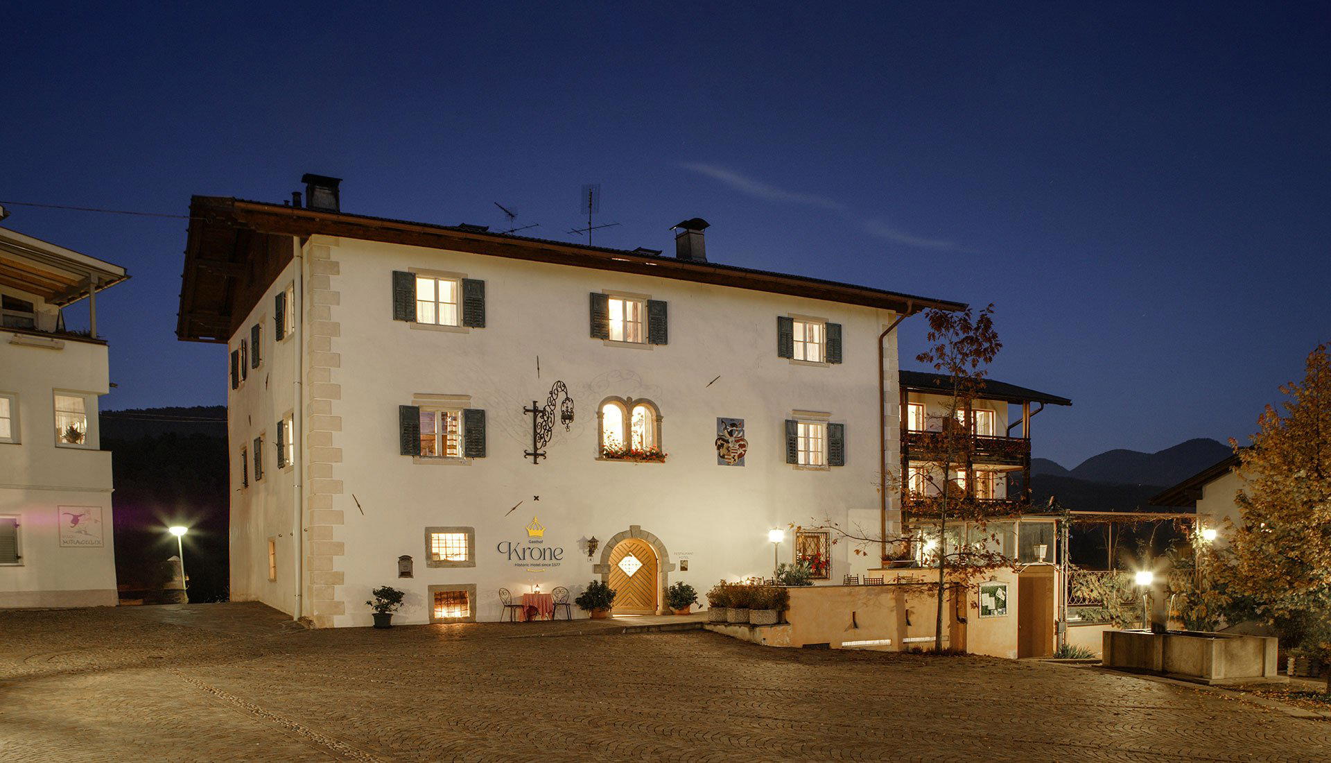 Krone restaurant in Aldein, Italy