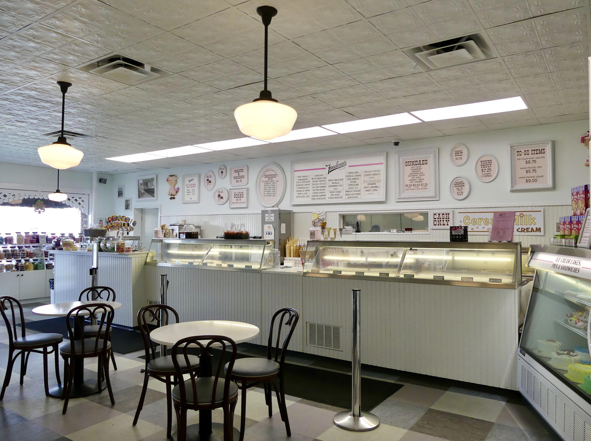 Fosselman's Ice Cream restaurant in Alhambra, United States