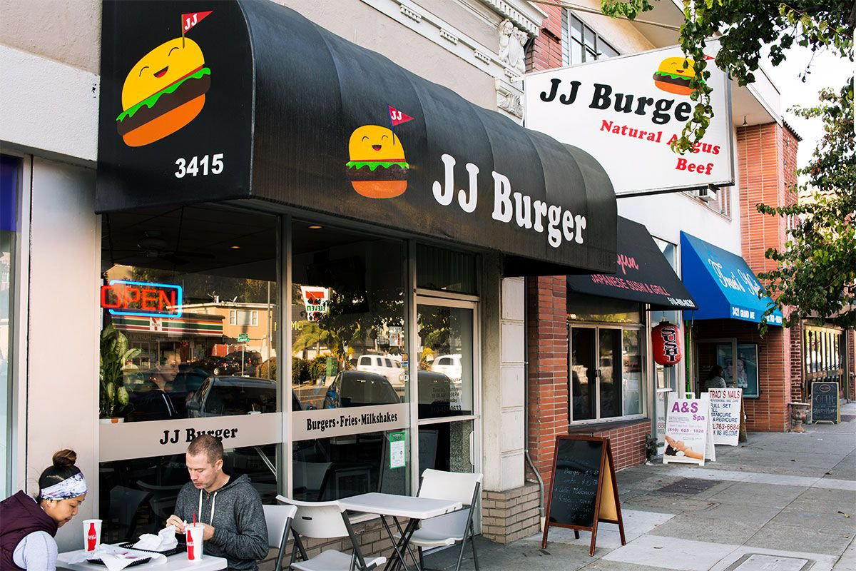 JJ Burger restaurant in Oakland, United States