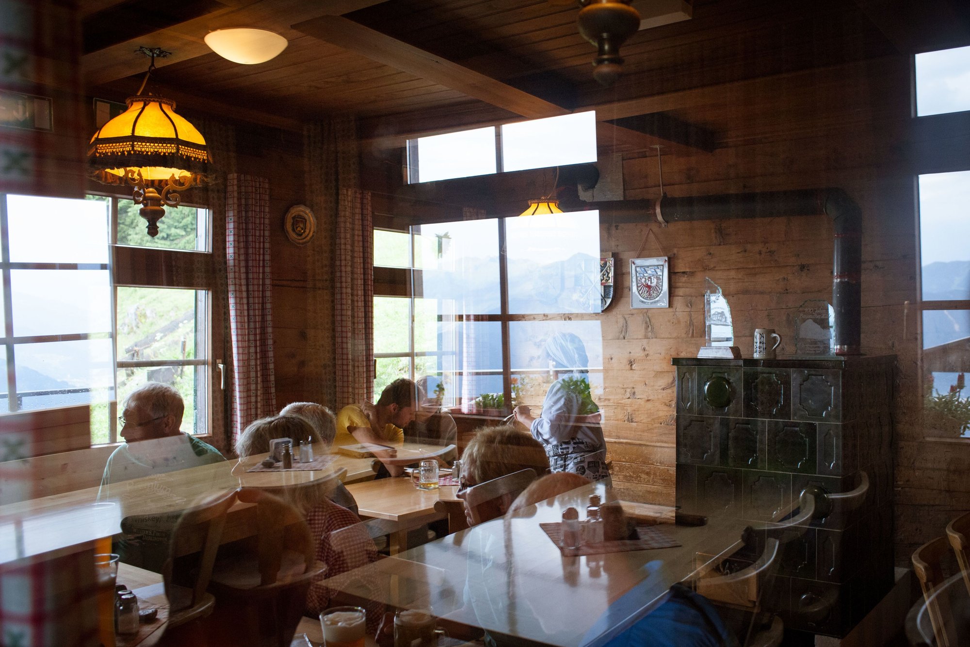 Bayreuther Hütte restaurant in Munster, Austria
