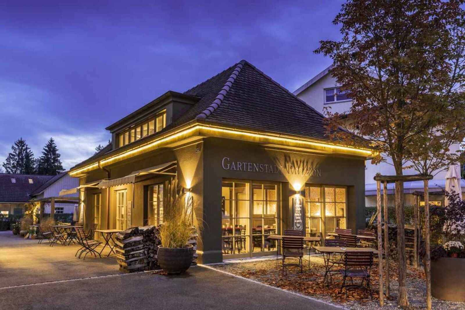 Restaurant Gartenstadt mit Pavillon, Restaurant in Munchenstein