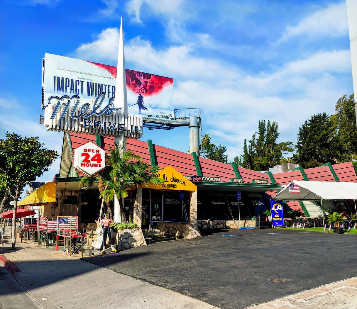 Mels Drive-In restaurant in West Hollywood, United States