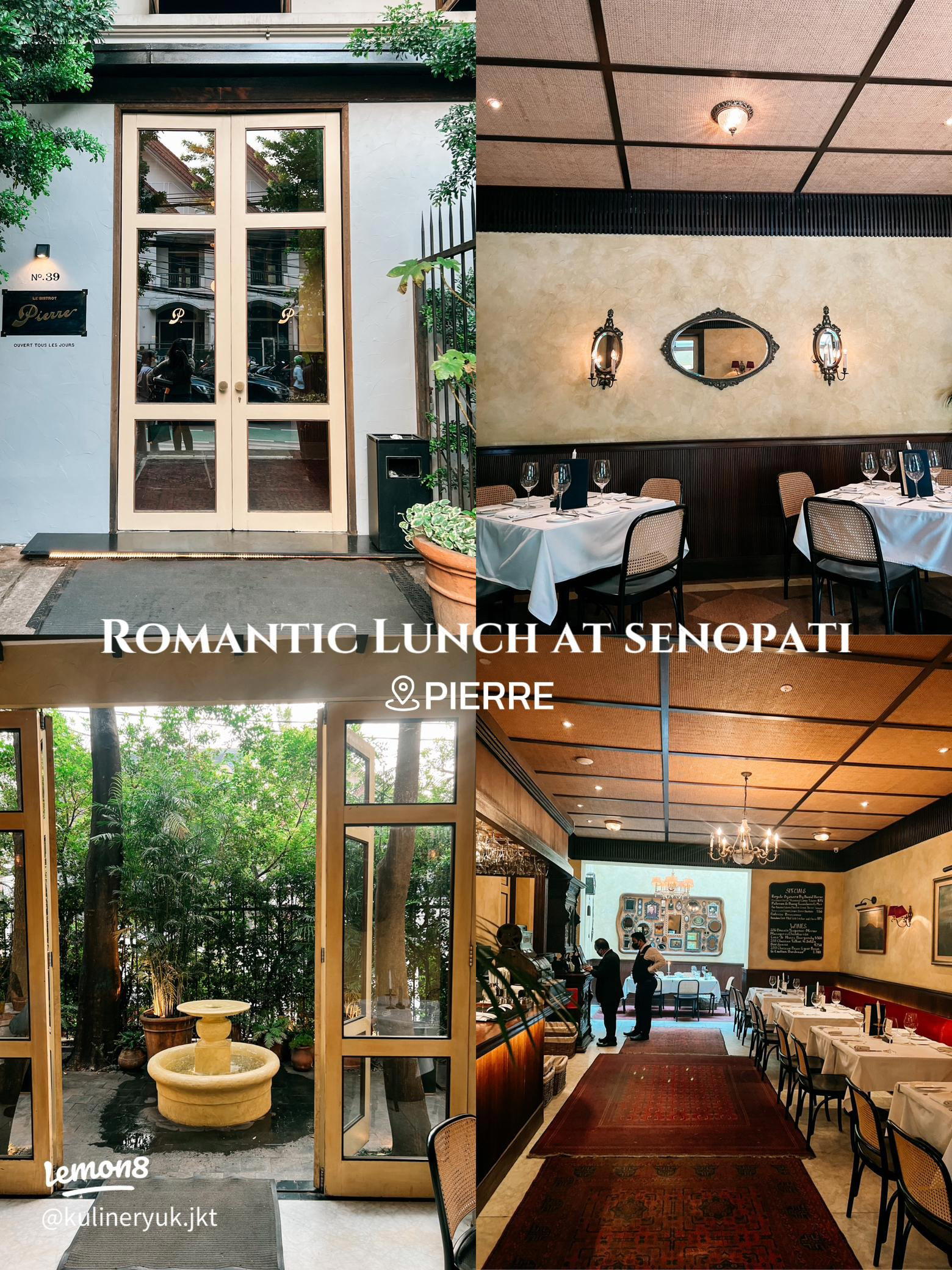 PIERRE restaurant in Jakarta, Indonesia